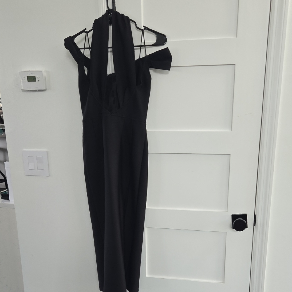 Elegant Black Off-Shoulder Dress